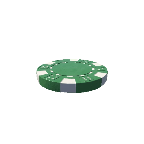 Poker chip green